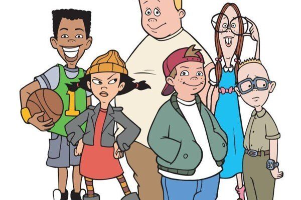 Imagen de la serie de animación La banda del patio, del año 1997.
